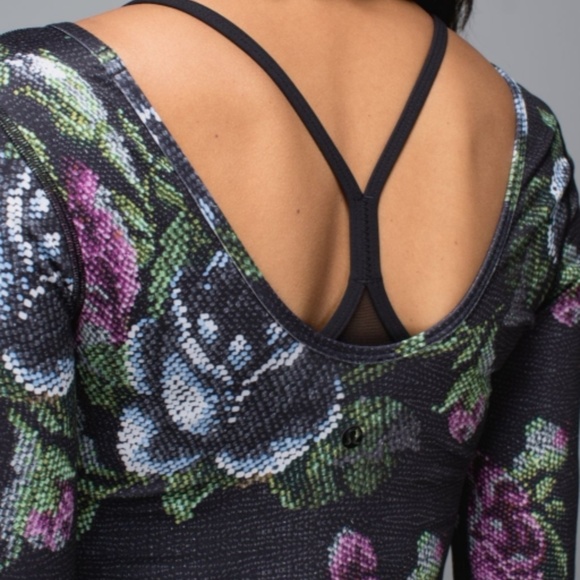 SALE! rare Lululemon double U floral top - Picture 5 of 5